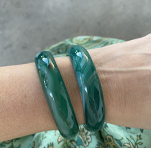 Load image into Gallery viewer, Teal Green Bangle Cuff
