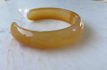 Load image into Gallery viewer, Gold Agate Bangle Cuff
