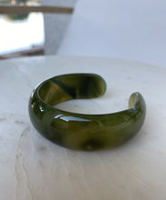 Load image into Gallery viewer, Thick Green Bangle Cuff
